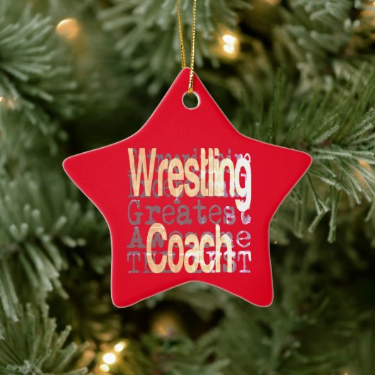 WrestCoach Extraordinaire Keramisch Ornament (Boom)