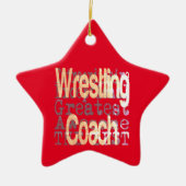 WrestCoach Extraordinaire Keramisch Ornament (Voorkant)