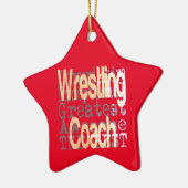 WrestCoach Extraordinaire Keramisch Ornament (Links)