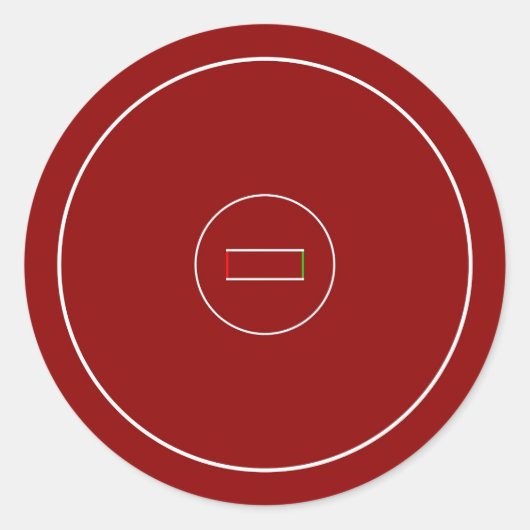 Wrestingsmat Ronde Sticker (Voorkant)