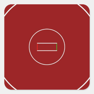 Wrestingsmat Vierkante Sticker