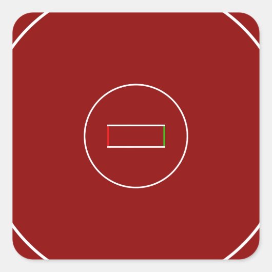 Wrestingsmat Vierkante Sticker (Voorkant)