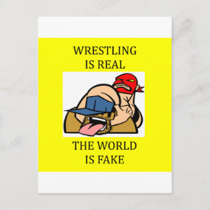 WRESTLAND is niet nep Briefkaart