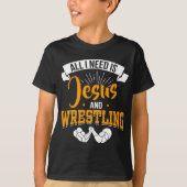 Wrestle Sport God die zich inzet voor Christelijke T-shirt (Voorkant)