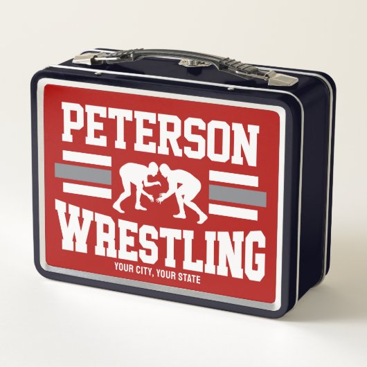 Wrestler ADD NAME School Athlete Wrestling Team (Achterkant)