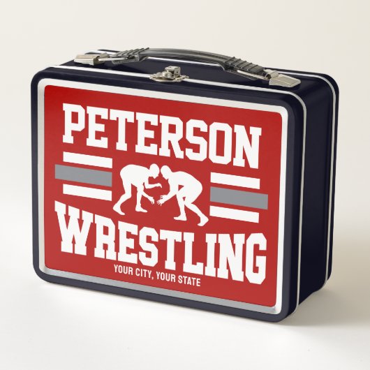 Wrestler ADD NAME School Athlete Wrestling Team (Voorkant)