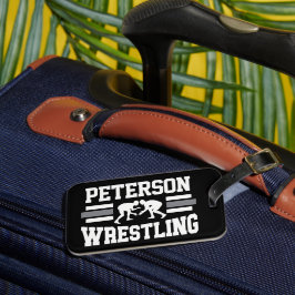 Wrestler ADD NAME School Athlete Wrestling Team Bagagelabel