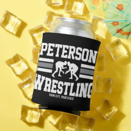 Wrestler ADD NAME School Athlete Wrestling Team Blikjeskoeler