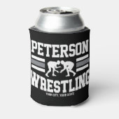 Wrestler ADD NAME School Athlete Wrestling Team Blikjeskoeler (Blikje Achterkant)