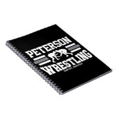 Wrestler ADD NAME School Athlete Wrestling Team Notitieboek (Rechterzijde)