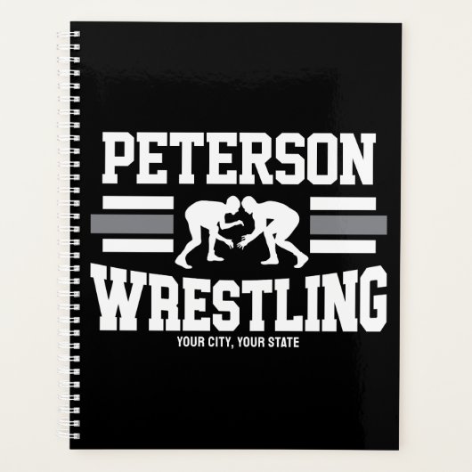 Wrestler ADD NAME School Athlete Wrestling Team Planner (Voorkant)