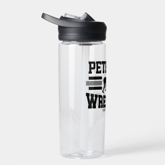 Wrestler ADD NAME School Athlete Wrestling Team Waterfles (Rechts)