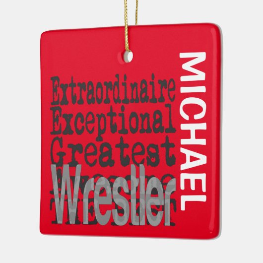 Wrestler Extraordinaire CUSTOM Ceramic Ornamed Keramisch Ornament (Links)