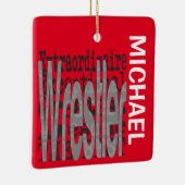 Wrestler Extraordinaire CUSTOM Keramisch Ornament (Rechts)
