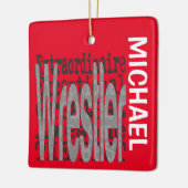 Wrestler Extraordinaire CUSTOM Keramisch Ornament (Links)