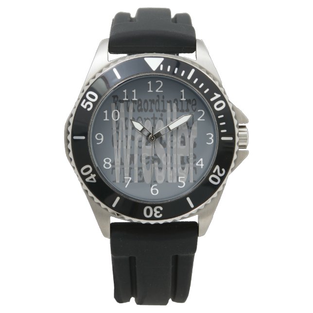 Wrestler Extraordinaire Horloge (Voorkant)