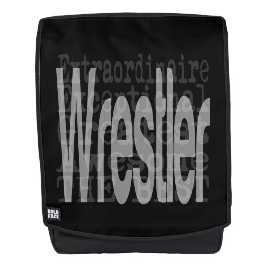 Wrestler Extraordinaire Rugtassen (Voorkant)