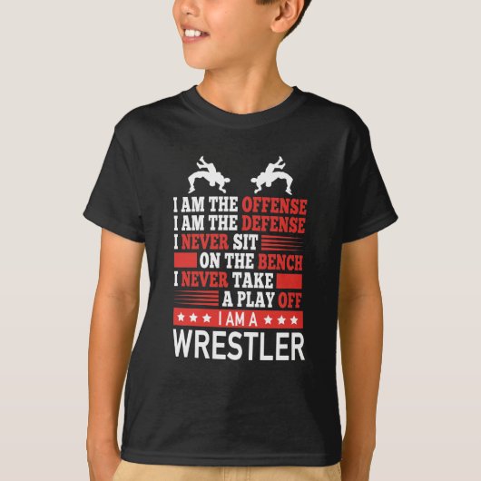 Wrestler Offsive Defence Professional T-shirt (Voorkant)