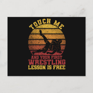 Wrestler raakt me en je eerste worstellik briefkaart