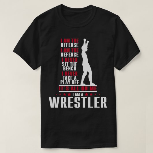 Wrestler spoelverkuistel t-shirt (Design voorkant)