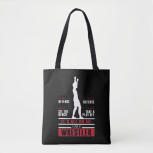 Wrestler spoelverkuistel tote bag