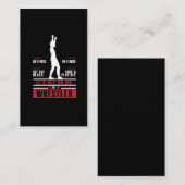 Wrestler spoelverkuistel visitekaartje (Voorkant / Achterkant)