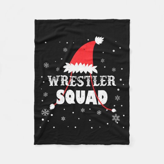 Wrestler Squad Christmas Wrestling Matching Xmas  Fleece Deken (Voorkant)