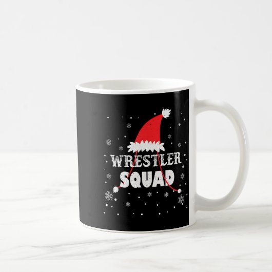 Wrestler Squad Christmas Wrestling Matching Xmas  Koffiemok (Rechts)