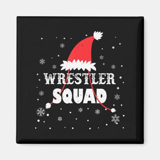 Wrestler Squad Christmas Wrestling Matching Xmas  Magneet (Voorkant)