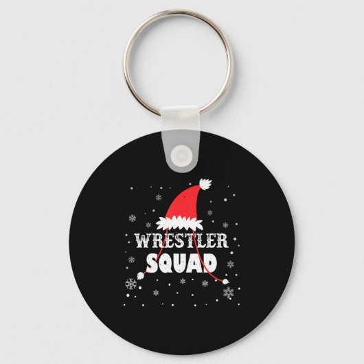 Wrestler Squad Christmas Wrestling Matching Xmas  Sleutelhanger (Voorkant)