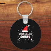 Wrestler Squad Christmas Wrestling Matching Xmas  Sleutelhanger (Voorkant)