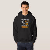 Wrestler Wrestle Move Over Boys Wrestling Hoodie (Voorkant volledig)