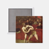 Wrestlers, 1875 magneet (Voorkant / Achterkant)
