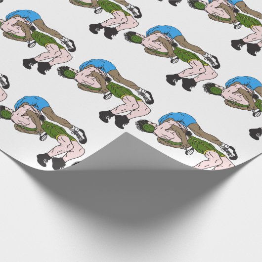 Wrestlers Cadeaupapier (Hoek)