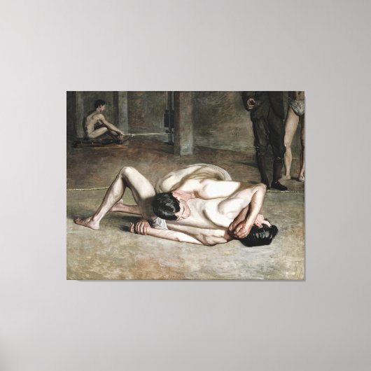 Wrestlers Fine Art Canvas Afdruk (Voorkant)