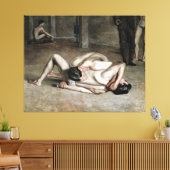 Wrestlers Fine Art Canvas Afdruk (Insitu (Woonkamer))