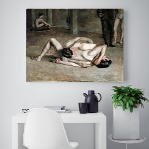 Wrestlers Fine Art Canvas Afdruk