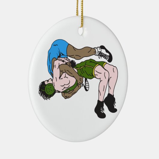 Wrestlers Keramisch Ornament (Rechts)