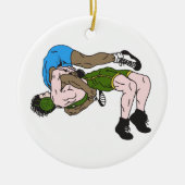 Wrestlers Keramisch Ornament (Voorkant)