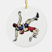 Wrestlers Keramisch Ornament (Voorkant)