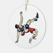 Wrestlers Keramisch Ornament (Links)