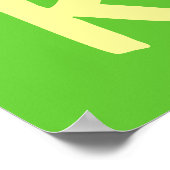 Wrestler's naam Lettering Poster (Hoek)