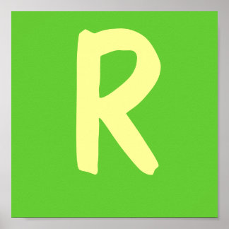 Wrestler's naam Lettering Poster