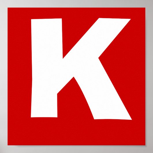 Wrestler's naam Lettering Poster (Voorkant)