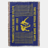 Wrestlers Namen 5 Tekstdozen die Coach-cadeautjes  Deken (Voorkant Verticaal)