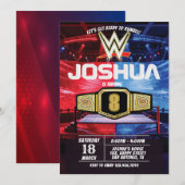 Wrestling Battle Birthday Invitation Kaart (Voorkant / Achterkant)