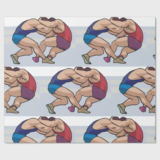 Wrestling Bout Cadeaupapier (Vlak)