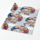 Wrestling Bout Cadeaupapier (Uitgerold)