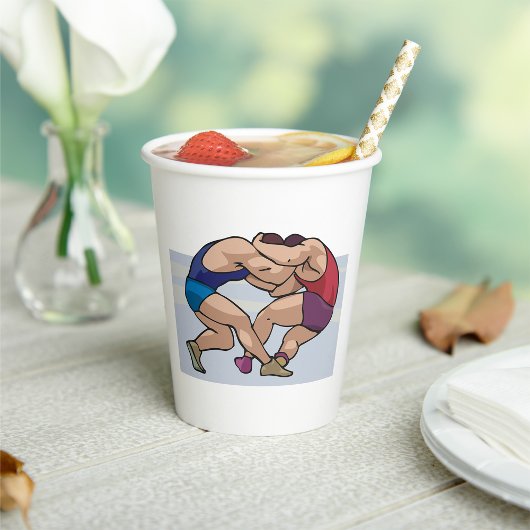 Wrestling Bout Papieren Bekers