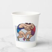 Wrestling Bout Papieren Bekers (Voorkant)